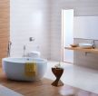 现代卫浴展厅圆形小浴缸效果图片