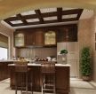 美式家装风格厨房地砖颜色装修效果图