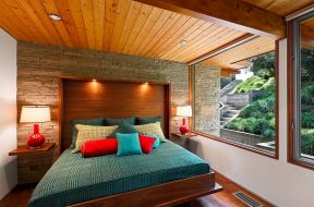 小户型卧室装饰 木屋别墅图片