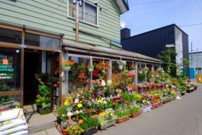 高档花店室外设计效果图片