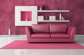 现代室内 粉色墙面装修效果图片
