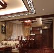 中式风格室内客厅木质沙发装修设计效果图片