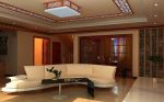 中式风格室内客厅吊顶设计装修效果图片