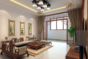 中式風(fēng)格室內(nèi)設(shè)計 裝飾畫裝修效果圖片