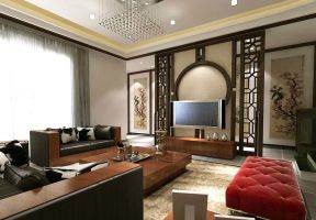 中式风格室内设计 电视背景墙的装饰