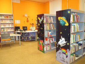 儿童图书馆图片 黄色墙面装修效果图片
