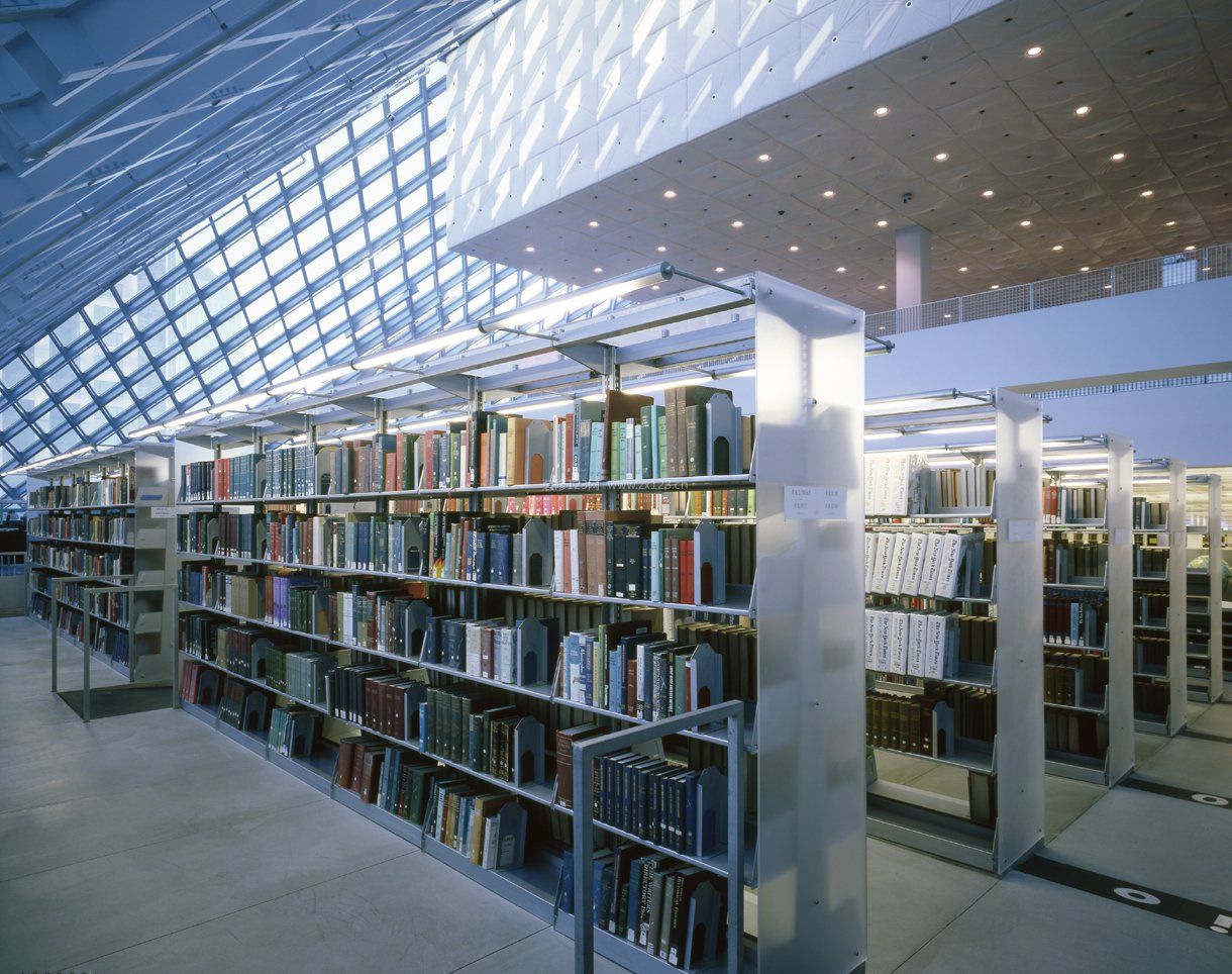 现代图书馆设计装修案例效果图