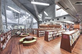 大型现代图书馆室内装修设计案例