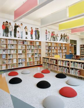 图书馆装修效果图 简约风格空间
