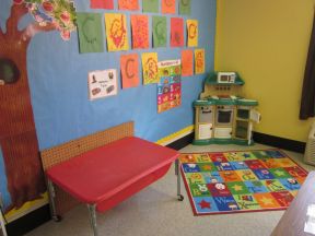 幼兒園主題墻飾設(shè)計(jì) 藍(lán)色墻面裝修效果圖片