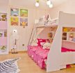 女孩卧室设计高低床装修效果图片
