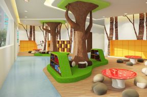 幼兒園大廳裝修圖 幼兒園效果圖