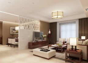 小客廳燈具 現(xiàn)代中式風格裝修效果圖