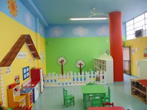 幼儿园墙体彩绘装修图片