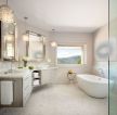 卫浴展厅欧式白色浴缸装修效果图片