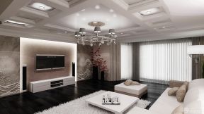 現(xiàn)代歐式客廳效果圖 吊頂設(shè)計(jì)裝修效果圖片