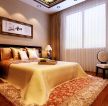 现代中式元素卧室床头装修画装修效果图片