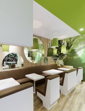 現(xiàn)代簡約風格餐廳 卡座沙發(fā)