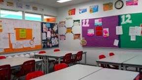 幼儿园室内设计效果图 幼儿园大班墙面布置