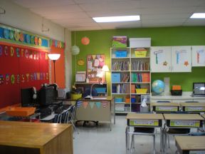 簡約設計風格裝修幼兒園室內效果圖 