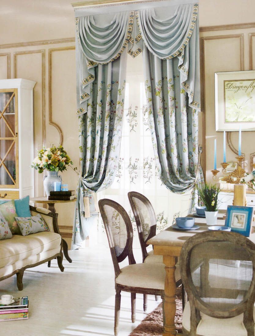 美式室内设计窗帘简约装修效果图片