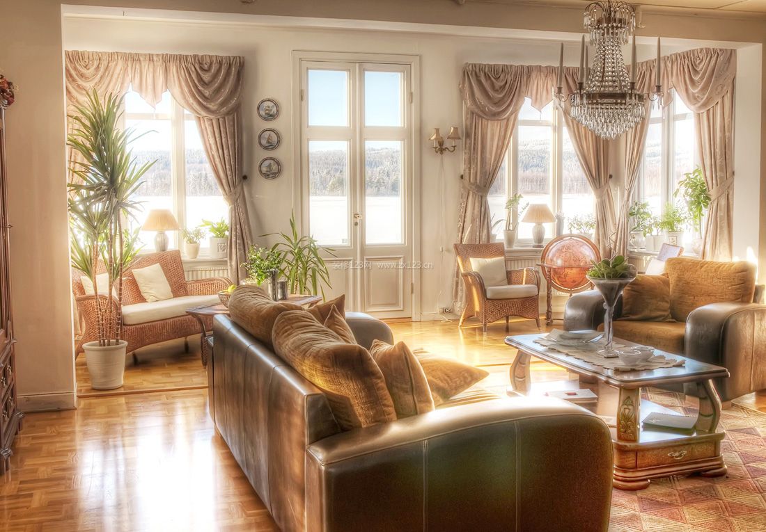 家庭室内设计窗帘简约装修效果图片