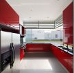 现代时尚志邦橱柜展厅红色橱柜装修效果图片