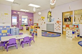 幼兒園室裝修效果圖 白色地磚裝修效果圖片