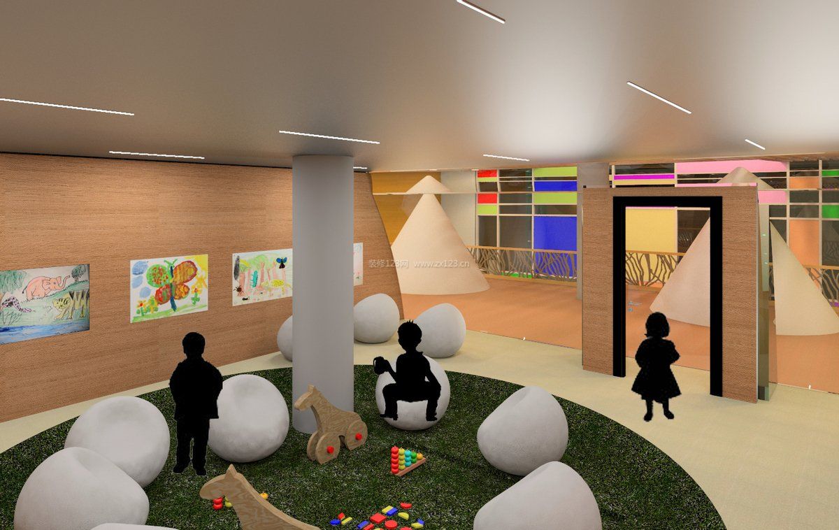 幼兒園環(huán)境3d室內(nèi)裝修效果圖大全