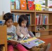 2023幼儿园儿童书柜装修效果图片