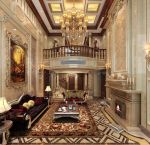 古典欧式风格别墅客厅装修设计图片