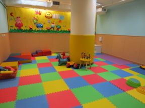 幼儿园室内地毯贴图效果