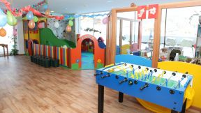 幼儿园装修设计实木地板贴图效果图