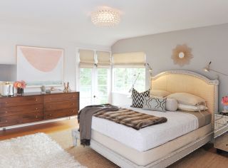 美式室内设计复式楼阁楼卧室设计效果图片