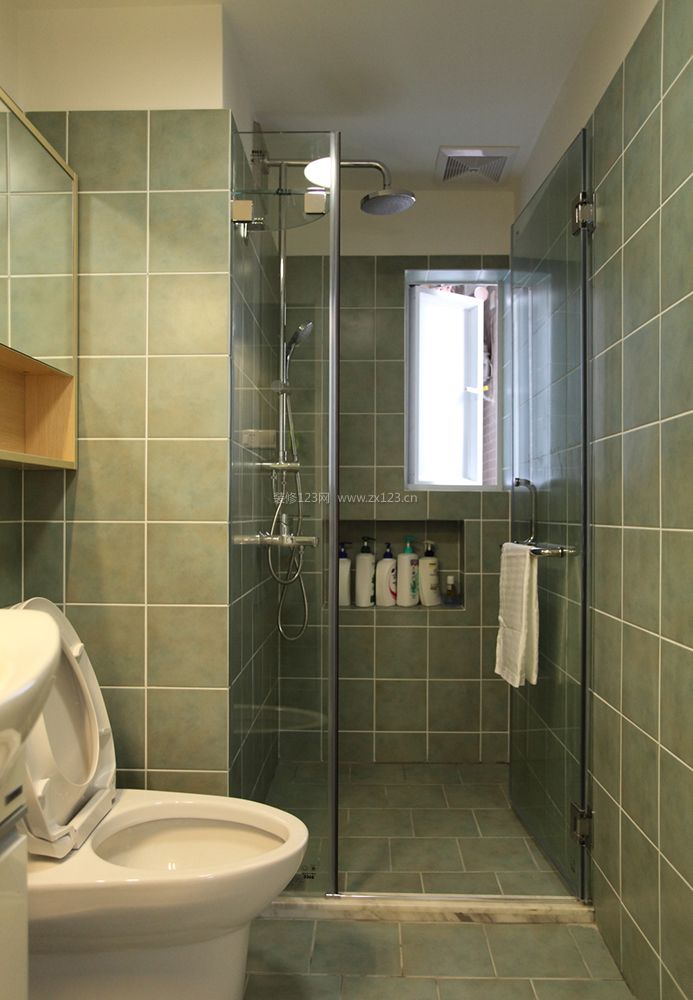 小卫生间整体淋浴房玻璃门装修效果图片