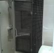 3-4平米卫生间淋浴房黑色墙面装修效果图片