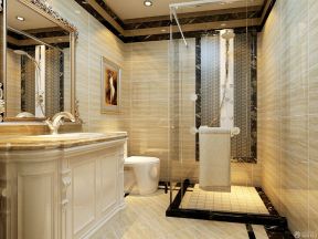 欧式家装卫生间镜子设计效果图