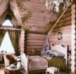 小型木屋别墅个性卧室设计效果图