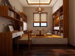 中式家装书房榻榻米装修效果图片