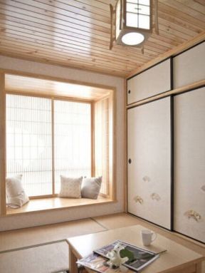 卧室阳台榻榻米效果图 现代中式风格