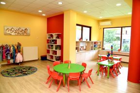 现代幼儿园装修设计欣赏 暖色调装修