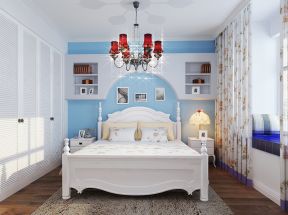 纯美地中海 卧室装饰图片