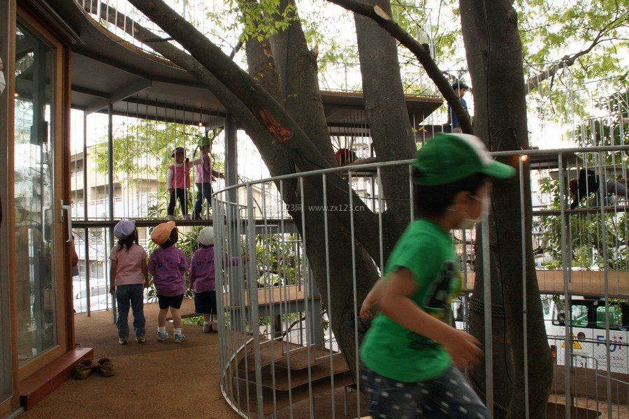 簡約現代室外幼兒園裝修效果圖案例