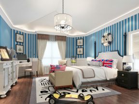 卧室家具效果图欣赏 美式地中海混搭风格效果图