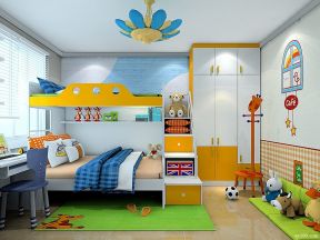 地中海风格幼儿园小孩床装修图片