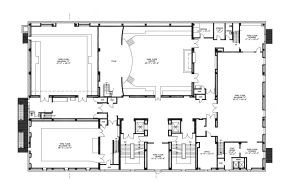 2023大型酒吧室内设计平面图图集