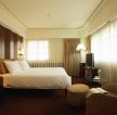 宾馆单间纯色窗帘装修效果图片
