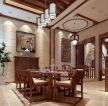 中式别墅家装餐厅装修效果图