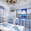 地中海风情餐厅设计装修效果图片