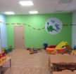 武汉小清新幼儿园绿色墙面装修效果图片